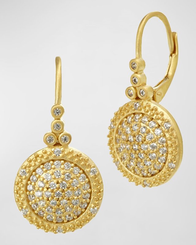 Time Square Small Cubic Zirconia Leverback Earrings